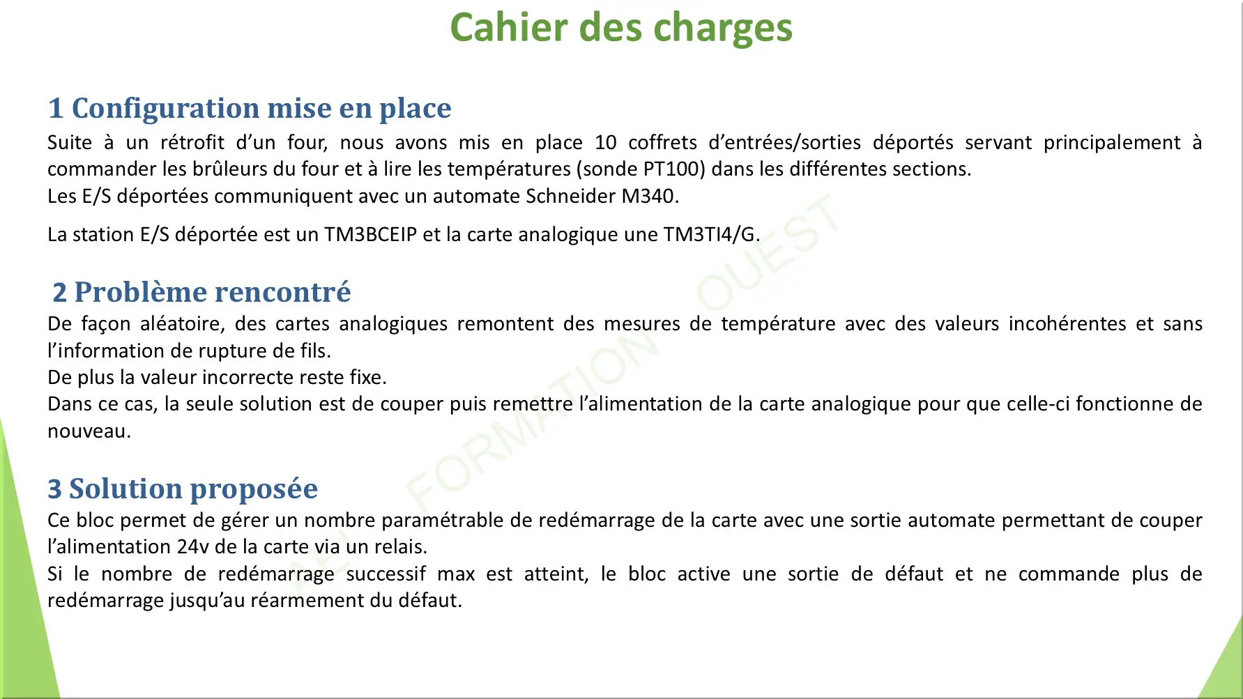 Cahier des charges